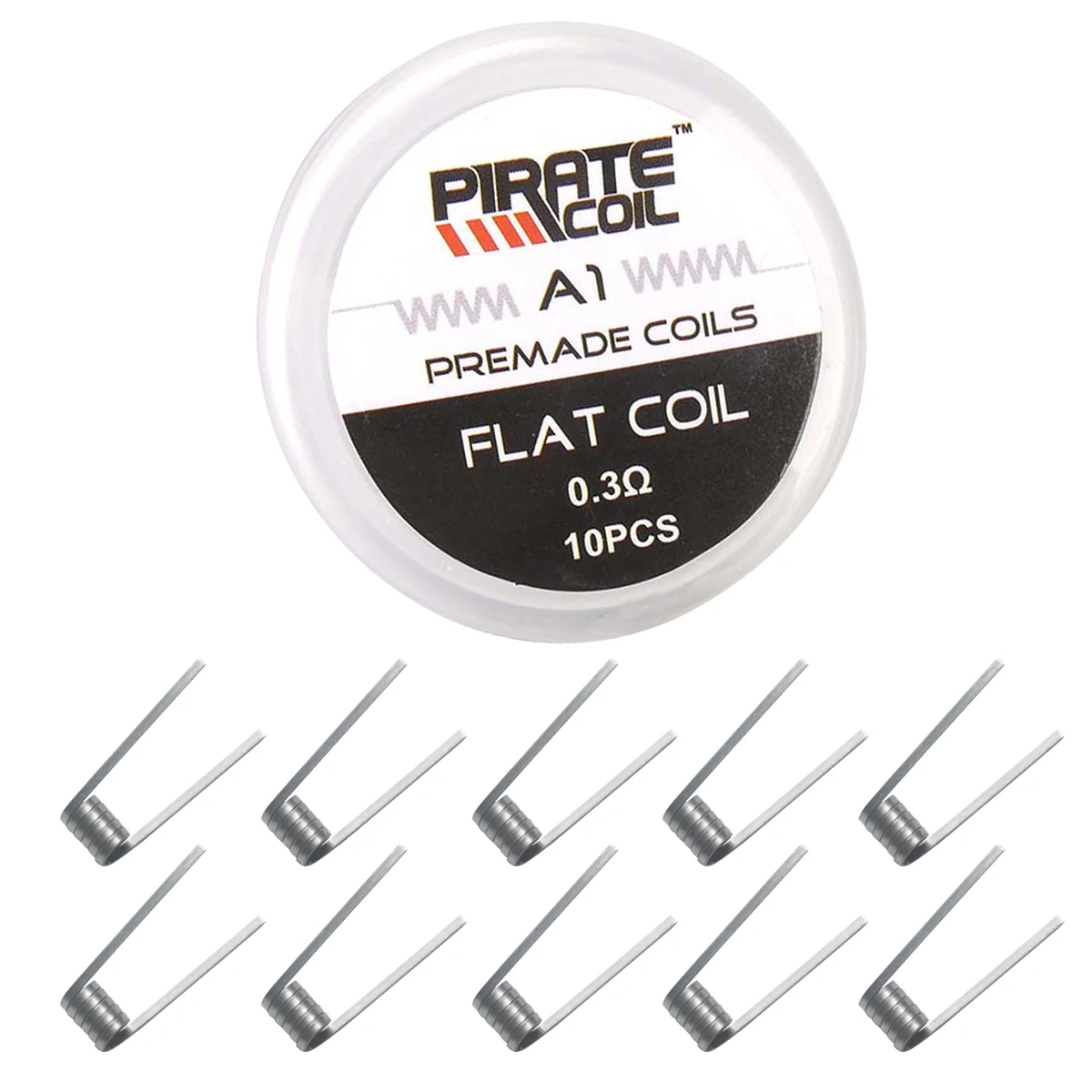 PIRATE COIL 10 pcs A1 Nickel Chrome Plate Pre Built Coil Packing Coils For Electronic Cigarette RDA RBA Atomizer Heating Ribbo
PIRATE COIL 10 pcs A1 Nickel Chrome Plate Pre Built Coil Packing Coils For Electronic Cigarette RDA RBA Atomizer Heating Ribbo