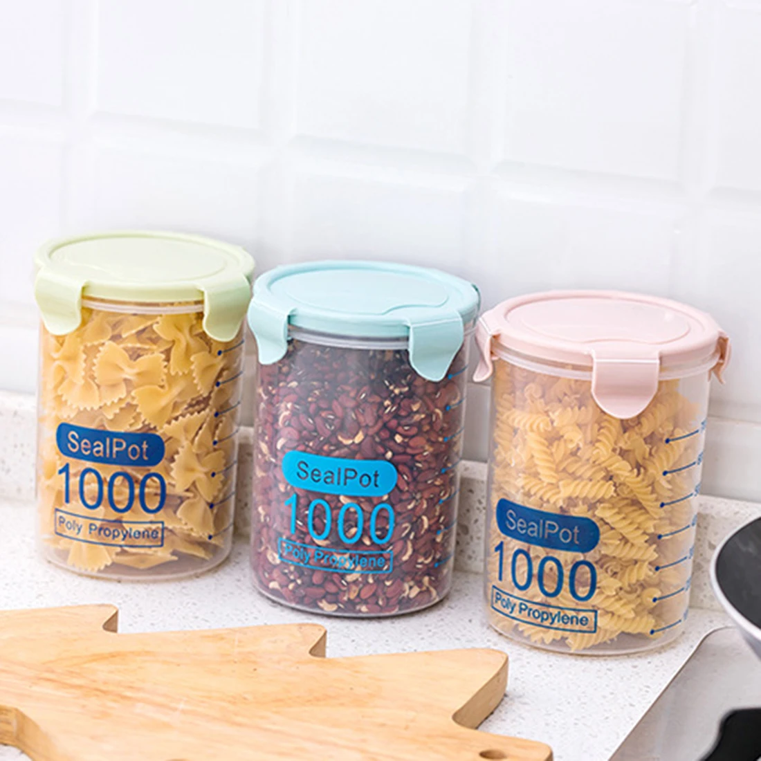 HIPSTEEN 3Pcs Fresh-Keeping Storage Cans Sealed Pot Food Store Ware Kitchen Grain Storage Box for Storing Food Seasonings
HIPSTEEN 3Pcs Fresh-Keeping Storage Cans Sealed Pot Food Store Ware Kitchen Grain Storage Box for Storing Food Seasonings