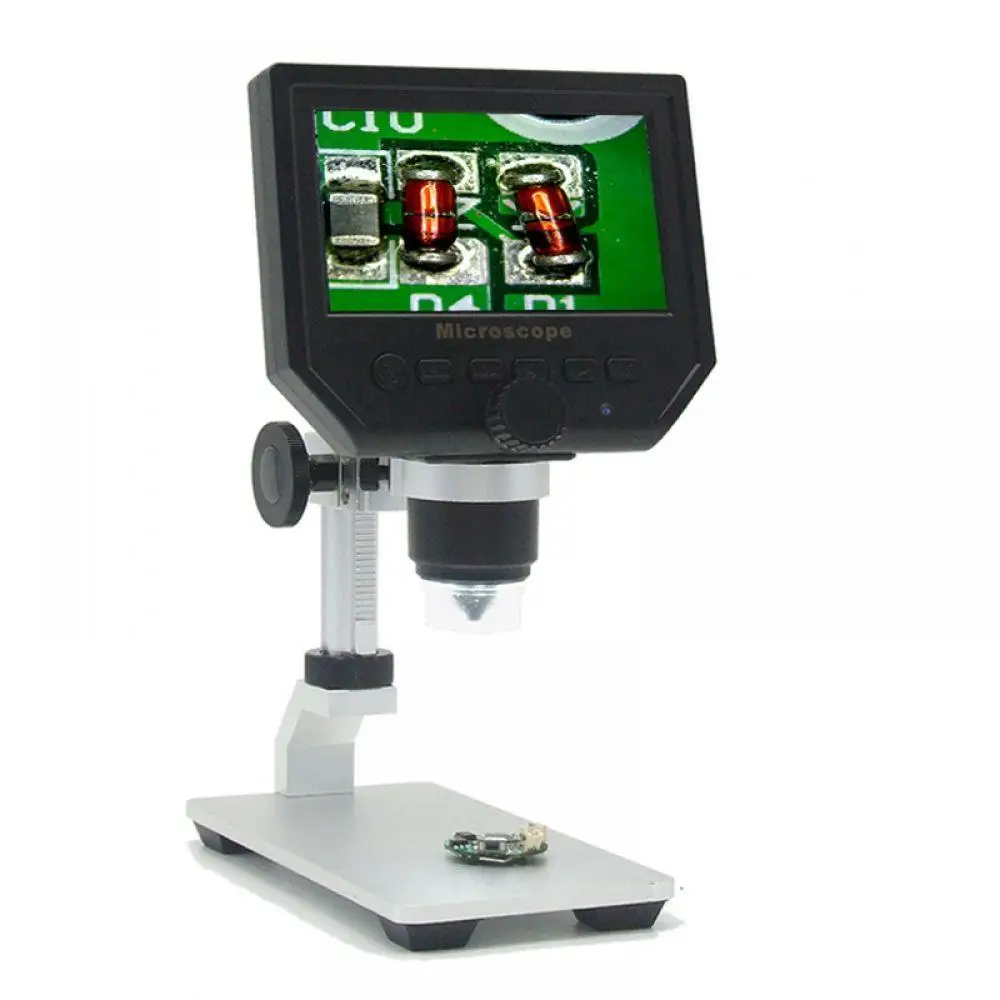 Portable 600X 3.6MP Digital Microscope 4.3" LCD Electronic HD Video Microscopes USB Endoscope Magnifier Camera Al-alloy Stent
Portable 600X 3.6MP Digital Microscope 4.3" LCD Electronic HD Video Microscopes USB Endoscope Magnifier Camera Al-alloy Stent