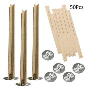 50Pcs Cross Wooden Candle Wicks Natural Candle Cores With Metal Base For Candle Making DIY Craft
50Pcs Cross Wooden Candle Wicks Natural Candle Cores With Metal Base For Candle Making DIY Craft