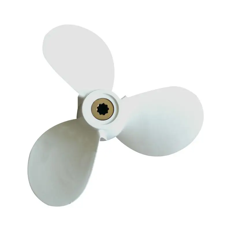 Mercury Outboard 4-6HP Aluminum Alloy Propeller For Yamaha Ship Outboard Motors With 9 Spline Tooth Evinrude Helice Barco 
Mercury Outboard 4-6HP Aluminum Alloy Propeller For Yamaha Ship Outboard Motors With 9 Spline Tooth Evinrude Helice Barco