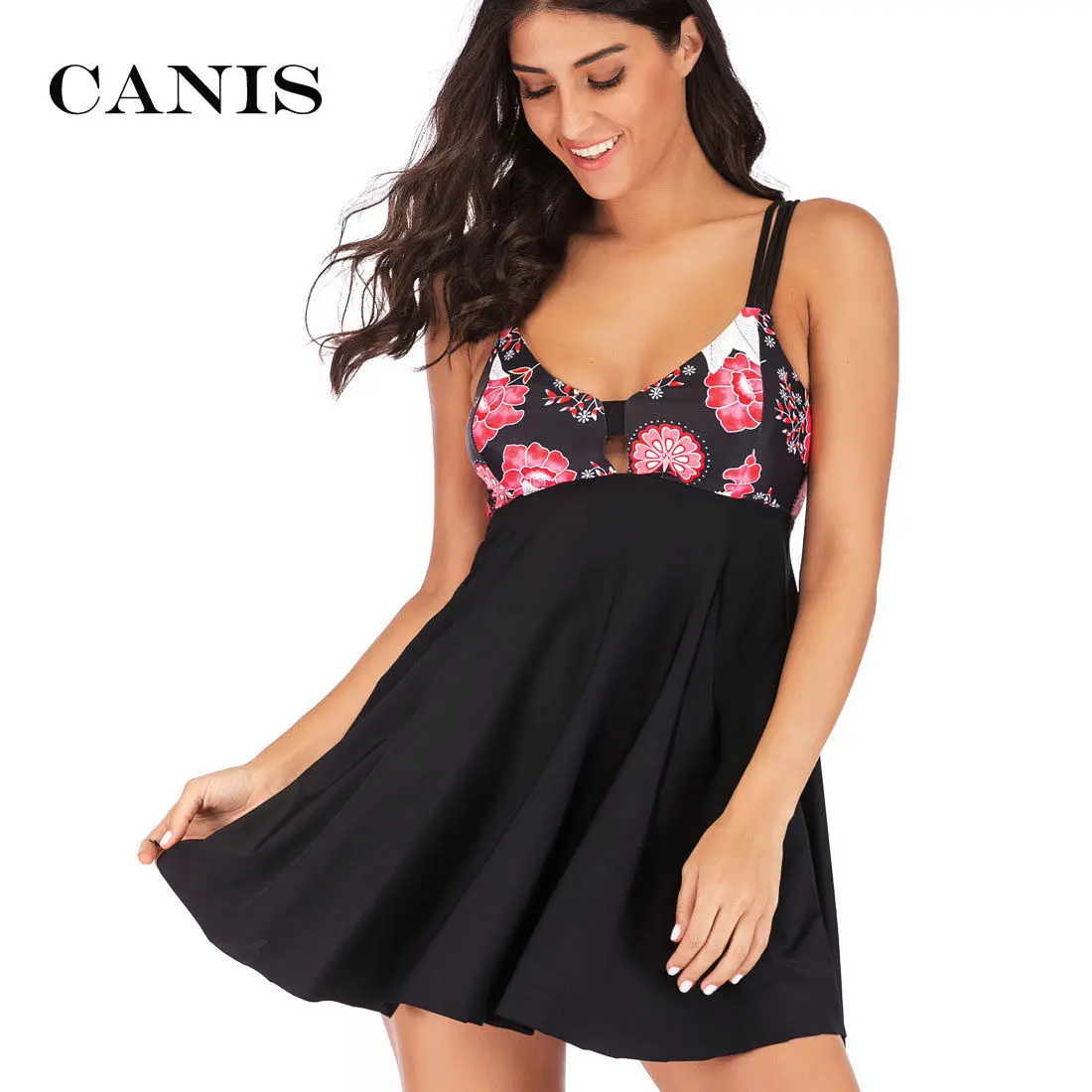 Women's Plus Size for Fat Female Adjusted Spaghetti Strap Two Pieces Tankini Set Swimdress Floral Print Swimsuit UK 8-18
Women's Plus Size for Fat Female Adjusted Spaghetti Strap Two Pieces Tankini Set Swimdress Floral Print Swimsuit UK 8-18
