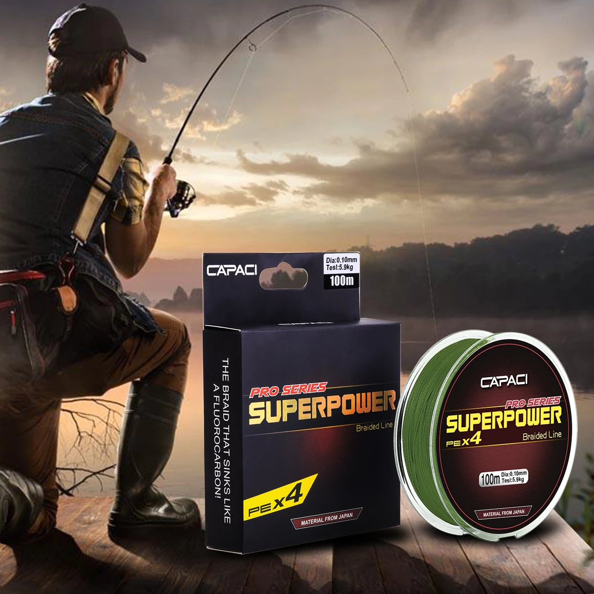 100M PE Braided Fishing Line 4 Strand Multifilament Fishing Line Carp Fishing Wire Line PE Material Fishline for Carp fishing
100M PE Braided Fishing Line 4 Strand Multifilament Fishing Line Carp Fishing Wire Line PE Material Fishline for Carp fishing