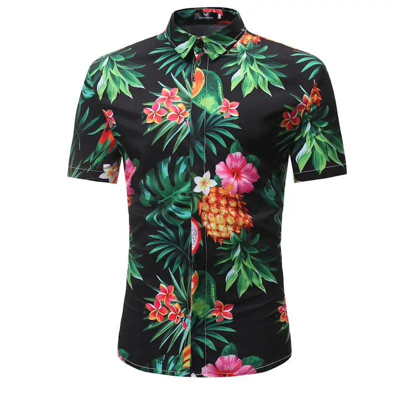 Mens Hawaiian Shirt Male Casual masculina Printed Beach Shirts Short Sleeve 2019 New Fashion Brand SizeM-3XL Free shipping
Mens Hawaiian Shirt Male Casual masculina Printed Beach Shirts Short Sleeve 2019 New Fashion Brand SizeM-3XL Free shipping