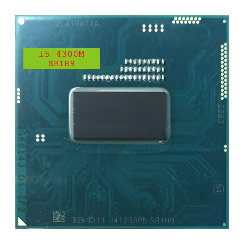 Intel Core i5-4300M i5 4300M SR1H9 2.6 GHz Dual-Core Quad-Thread CPU Processor 3M 37W Socket G3 / rPGA946B
Intel Core i5-4300M i5 4300M SR1H9 2.6 GHz Dual-Core Quad-Thread CPU Processor 3M 37W Socket G3 / rPGA946B