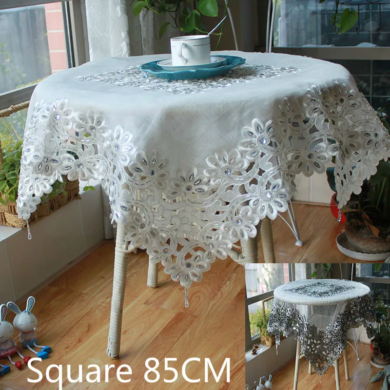 Luxury Tulle Lace Tablecloth Tassel Embroidery Handmade Beaded Dining Talbe Cover Balcony Doilies Decorative Cloth For Wedding
Luxury Tulle Lace Tablecloth Tassel Embroidery Handmade Beaded Dining Talbe Cover Balcony Doilies Decorative Cloth For Wedding