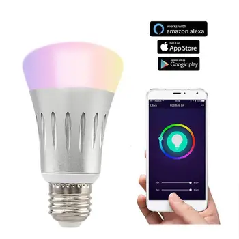 Smart LED Bulb Wifi RGB White Timing Function Dimmable LED Lamp 85-265V Compatible with Amazon Alexa/Google Home Assistant APP
Smart LED Bulb Wifi RGB White Timing Function Dimmable LED Lamp 85-265V Compatible with Amazon Alexa/Google Home Assistant APP