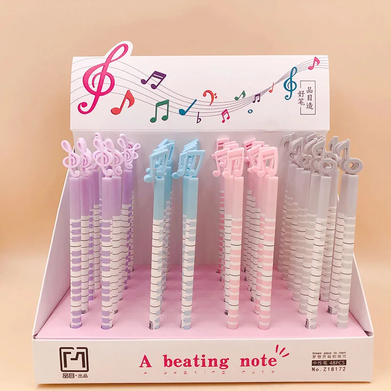 1PC Cute Pens Creative Musical Note Gel Pens Kawaii Neutral Pens For Kids Gifts School Office Supplies Korean Stationery
1PC Cute Pens Creative Musical Note Gel Pens Kawaii Neutral Pens For Kids Gifts School Office Supplies Korean Stationery