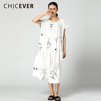 CHICEVER Summer Print Dress For Women O Neck Short Short Sleeve Hem Asymmetrical Loose Opckets Women's Dresses Fashion New
CHICEVER Summer Print Dress For Women O Neck Short Short Sleeve Hem Asymmetrical Loose Opckets Women's Dresses Fashion New
