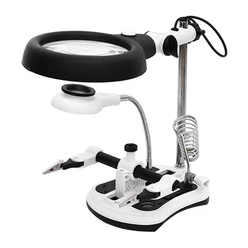 DIY PCB Soldering Desk Magnifier LED Light Magnifiers Soldering Iron Helping Hands Auxiliary Clamp
DIY PCB Soldering Desk Magnifier LED Light Magnifiers Soldering Iron Helping Hands Auxiliary Clamp
