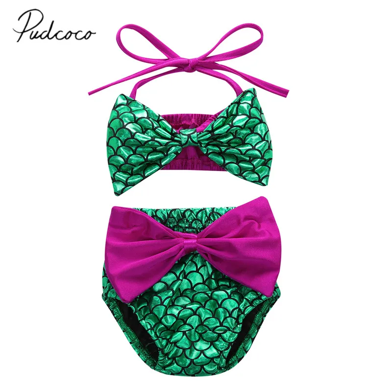 2019 Brand New Toddler Baby Girl Scales Bikini Set 2PCS Sleeveless Belt Bowknot Vest Shorts Swimwear Swimsuit Swimming Costume
2019 Brand New Toddler Baby Girl Scales Bikini Set 2PCS Sleeveless Belt Bowknot Vest Shorts Swimwear Swimsuit Swimming Costume