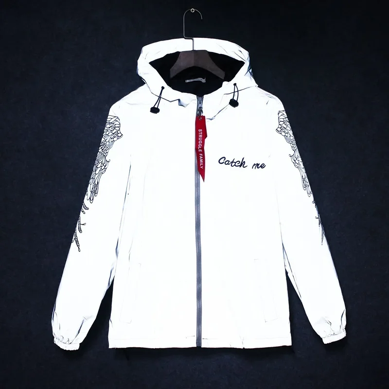 3m Reflective Jacket Men Anorak Windbreaker Hip Hop Streetwear Mens Jackets Modis College Male Jackt Street Style Rave Clothes
3m Reflective Jacket Men Anorak Windbreaker Hip Hop Streetwear Mens Jackets Modis College Male Jackt Street Style Rave Clothes