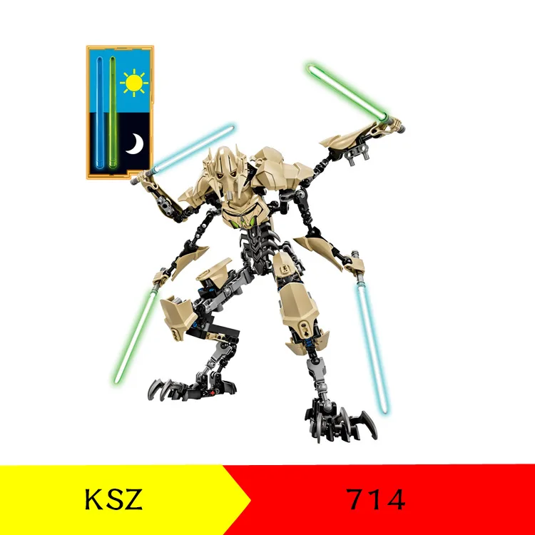 KSZ714 Star Wars Figures Grievous Robot Rebel Generals Building Blocks Brick Legoing Starwars Children Gifts Toys
KSZ714 Star Wars Figures Grievous Robot Rebel Generals Building Blocks Brick Legoing Starwars Children Gifts Toys