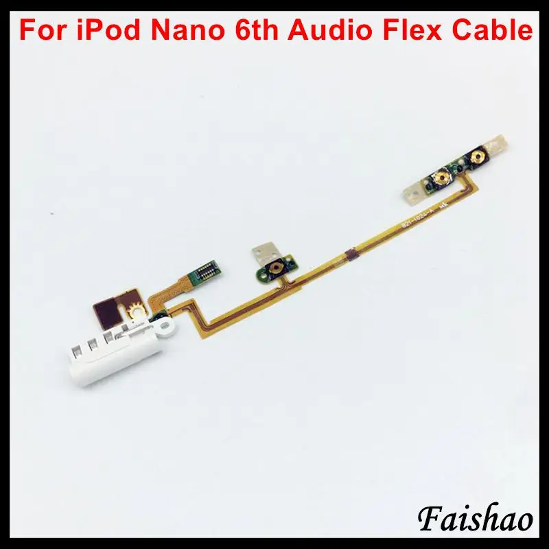 FaiShao Original New Power Audio Jack Volume Button Flex Cable For iPod Nano 6 6th Gen White Replacement
FaiShao Original New Power Audio Jack Volume Button Flex Cable For iPod Nano 6 6th Gen White Replacement