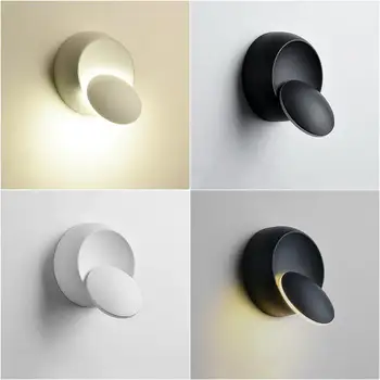 LED Wall Lamp 360 Degrees Adjustable Rotation Night Light Black White Creative Wall Lamp Modern Corridor Round Lamp
LED Wall Lamp 360 Degrees Adjustable Rotation Night Light Black White Creative Wall Lamp Modern Corridor Round Lamp