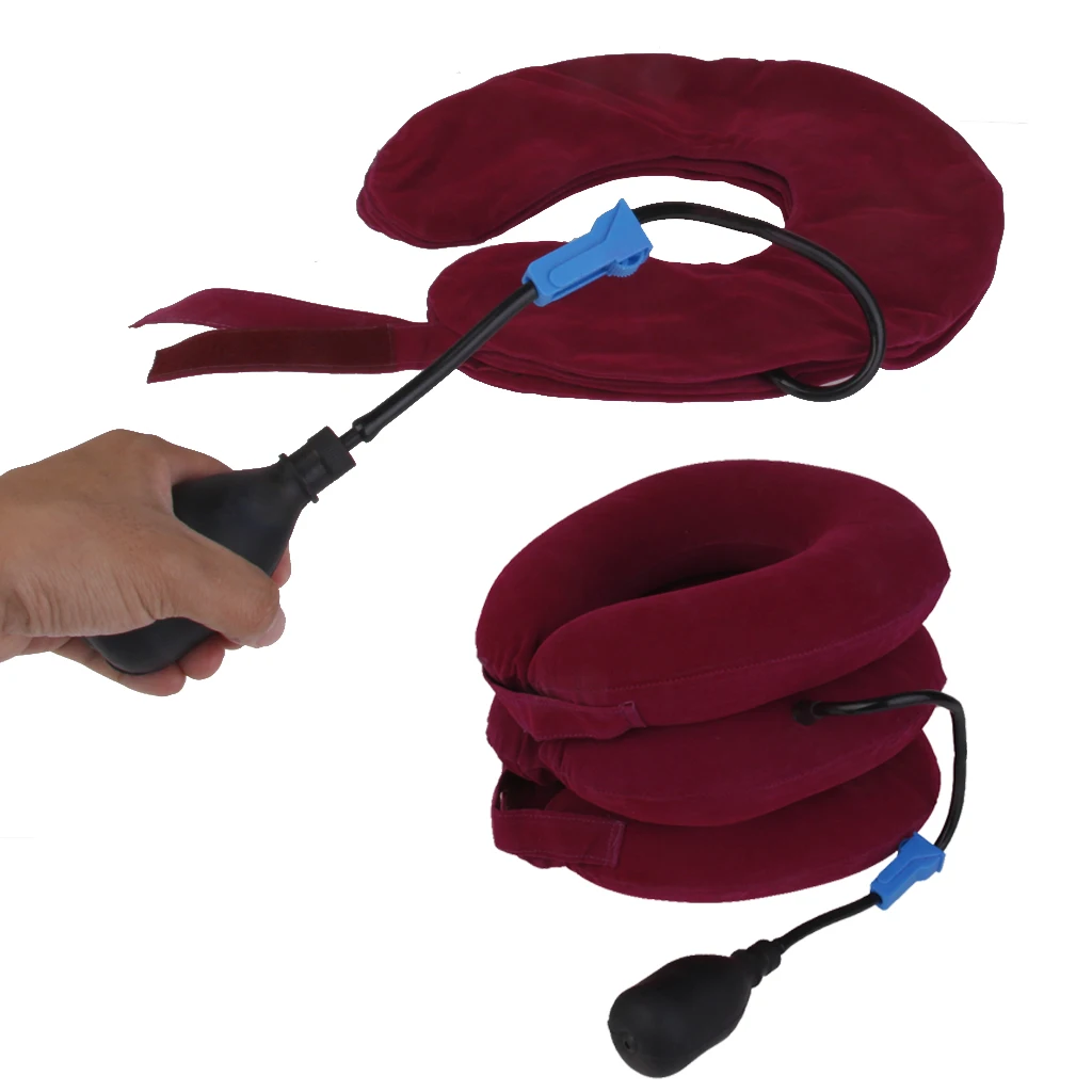 Air Inflatable Pillow Brace Cervical Neck Head Traction Support Pain Relief Rose Red
Air Inflatable Pillow Brace Cervical Neck Head Traction Support Pain Relief Rose Red