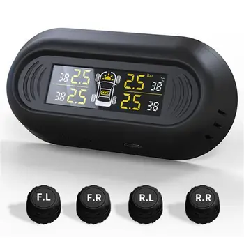 Windshield Wireless Digital Car TPMS Tire Pressure Monitoring System Mini Gauge Solar Power Temperature LCD Monitor BAR PSI DIY
Windshield Wireless Digital Car TPMS Tire Pressure Monitoring System Mini Gauge Solar Power Temperature LCD Monitor BAR PSI DIY
