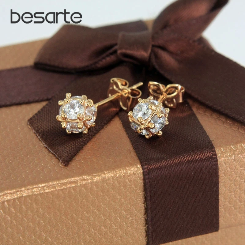 6Pair Lot Zirconia Stud Earrings D'oreille Femme Oorbellen Women Orecchini Donna Aretes Mujer Brinco Cristal Earings Gold E0102
6Pair Lot Zirconia Stud Earrings D'oreille Femme Oorbellen Women Orecchini Donna Aretes Mujer Brinco Cristal Earings Gold E0102