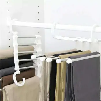 1pcs/pack Durable Wrinkle-Free Creative 5 in 1 Useful Practical Magic Pants Rack Clothes Hanger Drying Pants Rack
1pcs/pack Durable Wrinkle-Free Creative 5 in 1 Useful Practical Magic Pants Rack Clothes Hanger Drying Pants Rack