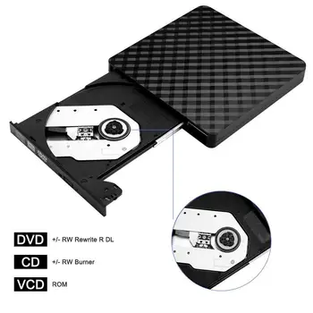 

For DVD Drive High Speed Data Transfer USB 3.0 External CD DVD Reader Writer Player For Macbook Laptop Desktop R20