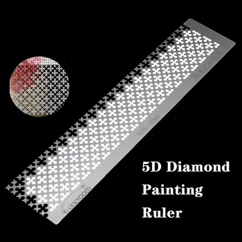 5D Diamond Embroidery Quincunx Steel Ruler Dotting Rhinestone Point Round Drilling Ruler Tools DIY Diamond Painting Accessory
5D Diamond Embroidery Quincunx Steel Ruler Dotting Rhinestone Point Round Drilling Ruler Tools DIY Diamond Painting Accessory