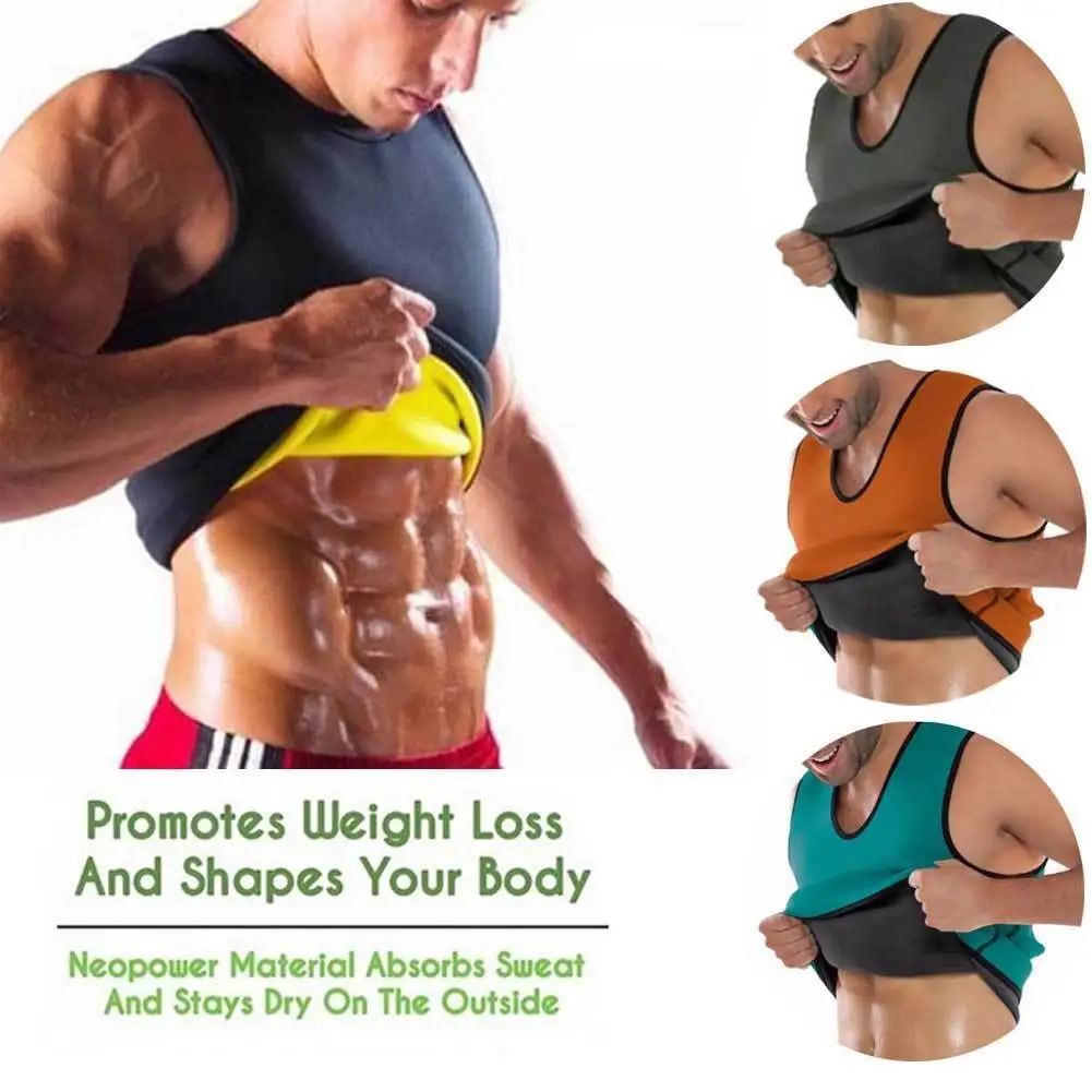 New Men Neoprene Sauna Thermo Sweat Body Shapers Waist Trainer Gym Slim Corset Vest Thick Clothes Outfits
New Men Neoprene Sauna Thermo Sweat Body Shapers Waist Trainer Gym Slim Corset Vest Thick Clothes Outfits