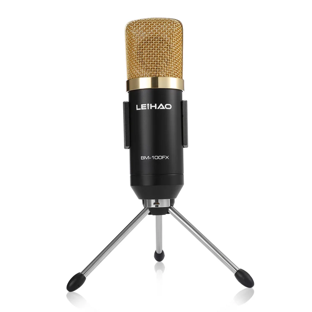 Leihao BM - 100FX USB Condenser Sound Recording Microphone with Stand for Radio Braodcasting
Leihao BM - 100FX USB Condenser Sound Recording Microphone with Stand for Radio Braodcasting