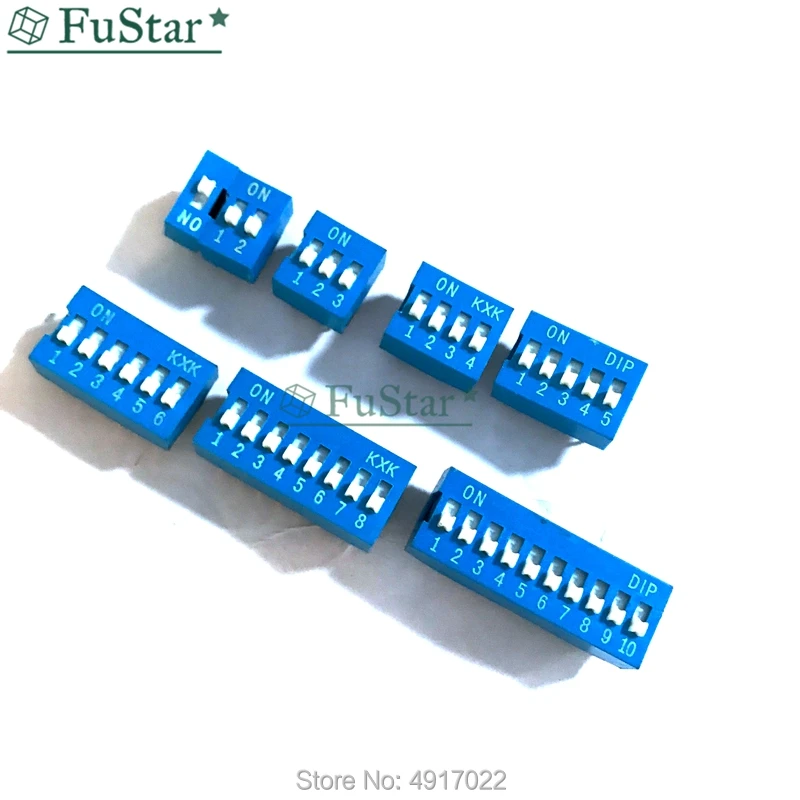 10pcs Slide Type Switch Module 1 2 3 4 5 6 7 8 10 PIN 2.54mm Position Way DIP Pitch Toggle Switch Blue Snap Switch Dial Switch
10pcs Slide Type Switch Module 1 2 3 4 5 6 7 8 10 PIN 2.54mm Position Way DIP Pitch Toggle Switch Blue Snap Switch Dial Switch