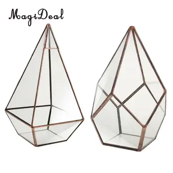 2pcs Glass Geometric Terrarium Moss Fern Cacti Flower Pot Box Table Succulent Planter Copper Pyramid+Diamond
2pcs Glass Geometric Terrarium Moss Fern Cacti Flower Pot Box Table Succulent Planter Copper Pyramid+Diamond