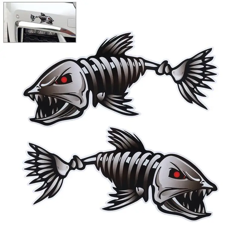 Pack of 2 Skeleton Fish Bones Vinyl Decal Sticker Kayak Fishing Boat Car Graphics
Pack of 2 Skeleton Fish Bones Vinyl Decal Sticker Kayak Fishing Boat Car Graphics