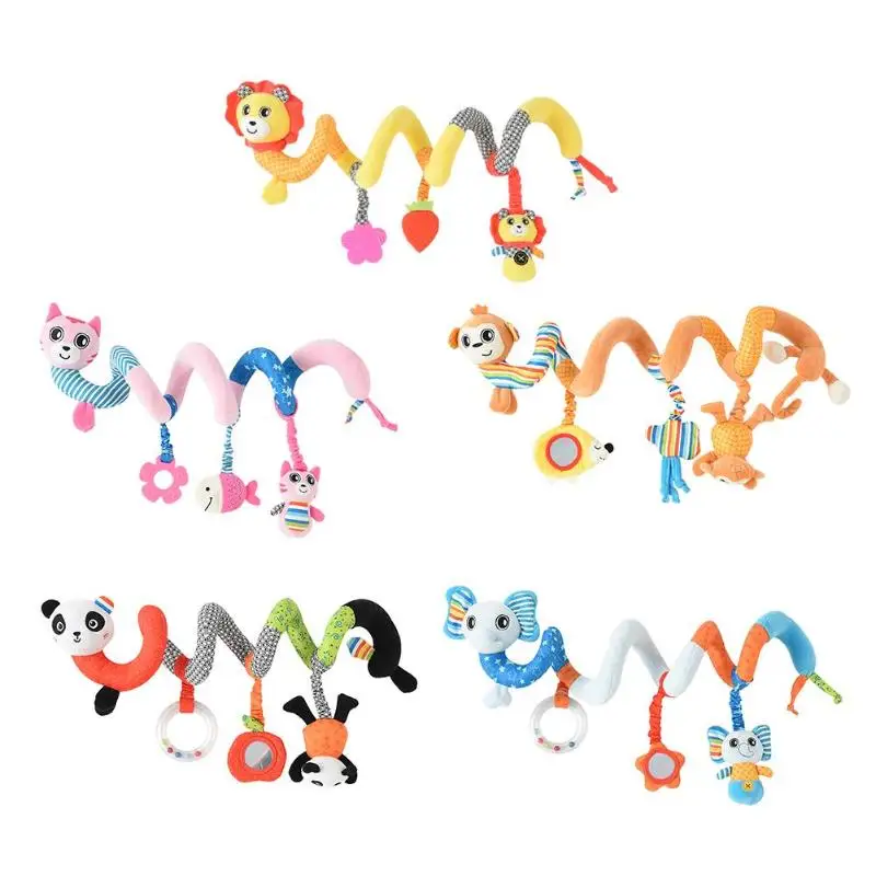 Newborn Baby Stroller Bed Crib Spiral Pendant Toy Soft Infant Rattles Mobile Toy Kid Plush Animal Hanging Bell Children Handbell
Newborn Baby Stroller Bed Crib Spiral Pendant Toy Soft Infant Rattles Mobile Toy Kid Plush Animal Hanging Bell Children Handbell