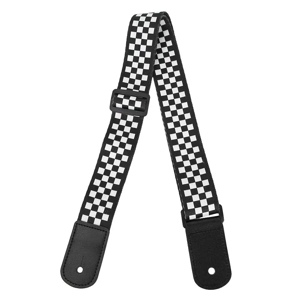 Adjustable Black and White Squares Ukulele 4 String Hawaii Guitar Shoulder Strap Stringed Instrument Accessory
Adjustable Black and White Squares Ukulele 4 String Hawaii Guitar Shoulder Strap Stringed Instrument Accessory