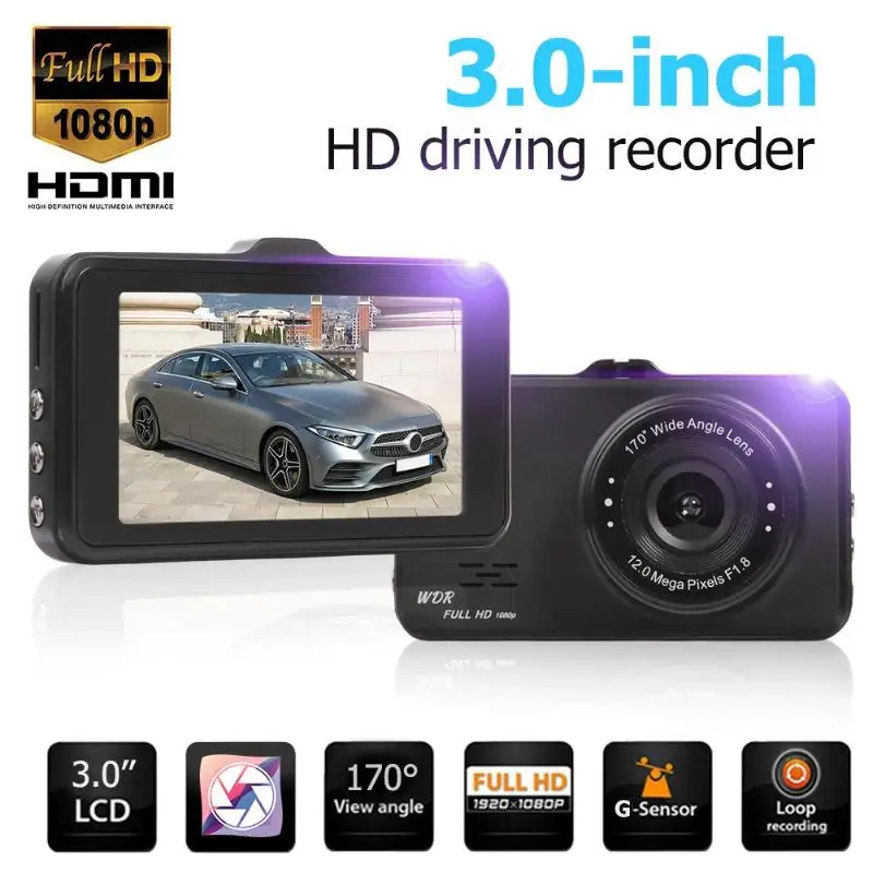 VODOOL 3Inch 1080p Car Dash Camera WDR Loop Recording Car DVR Camera Video Recorder Collision Sensor 170 Wide Angle Host
VODOOL 3Inch 1080p Car Dash Camera WDR Loop Recording Car DVR Camera Video Recorder Collision Sensor 170 Wide Angle Host