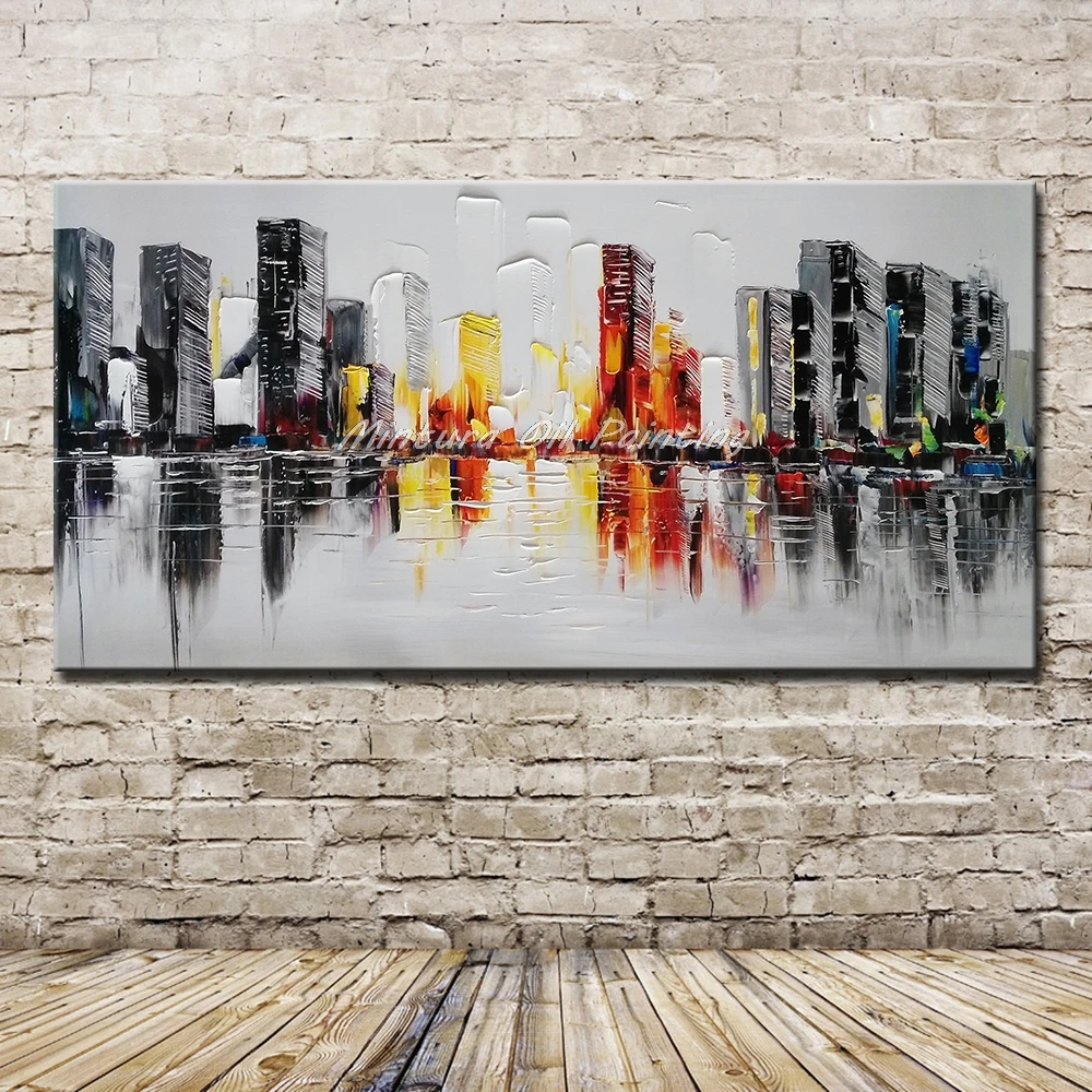 Mintura Hand Painted Impasto Abstract Color Building Canvas GrayOil Painting Wall Picture Living Room Bedroom Home Wall Decor
Mintura Hand Painted Impasto Abstract Color Building Canvas GrayOil Painting Wall Picture Living Room Bedroom Home Wall Decor