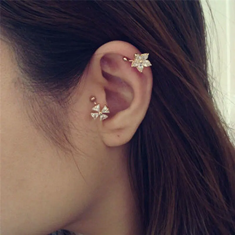 Cartilage Lady Earring Fake Earring Crystal Flower Ear Cuff Wrap Clip On Earrings Earless Feminine Jewelry Party Wedding
Cartilage Lady Earring Fake Earring Crystal Flower Ear Cuff Wrap Clip On Earrings Earless Feminine Jewelry Party Wedding