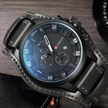 Newest CURREN Mens Watches Top Brand Luxury Blue Glass Watch Men Watch Waterproof Leather Roman Men's Watch Male Clock relojes
Newest CURREN Mens Watches Top Brand Luxury Blue Glass Watch Men Watch Waterproof Leather Roman Men's Watch Male Clock relojes