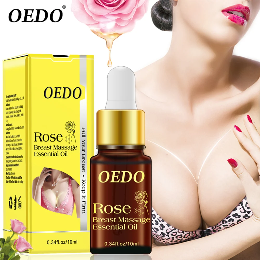 

OEDO 10ml Natural Plant Rose Essence Breast Enhancer Massage Essential Oil Grow Size Up Busty Enlargement Treatment Lifting