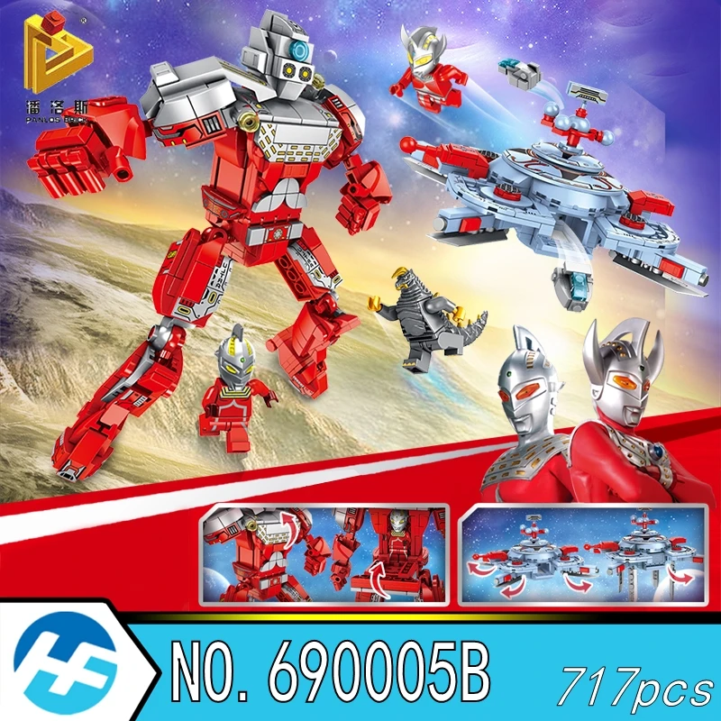 Genuine licensing Ultraman Taro Ace ZAT base Anime model Building Blocks Bricks legoset Panlos 690005B
Genuine licensing Ultraman Taro Ace ZAT base Anime model Building Blocks Bricks legoset Panlos 690005B