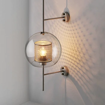 Modern LED Wall Light Transparent Glass Shade Scones Wall Lamps Bedroom Bedsides Restaurant Study Hang Lamps Loft Iron Fixtures
Modern LED Wall Light Transparent Glass Shade Scones Wall Lamps Bedroom Bedsides Restaurant Study Hang Lamps Loft Iron Fixtures