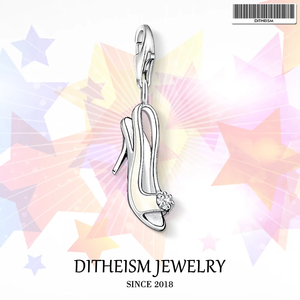 Wedding Shoe Charms Pendant 2018 Fashion Jewelry 925 Sterling Silver Romantic Gift For Women Girls Fit Bracelet Necklace Bag | Украшения и