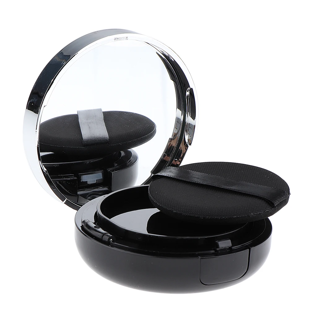 Round Empty Luxurious Portable Air Cushion Puff Box Cream Container Dressing Case with Sponge Powder Puff Mirror Inside Set
Round Empty Luxurious Portable Air Cushion Puff Box Cream Container Dressing Case with Sponge Powder Puff Mirror Inside Set