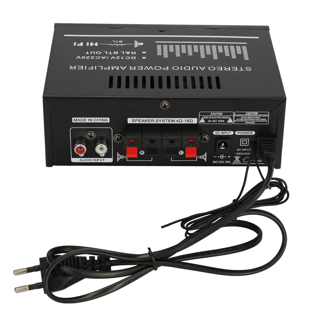 12V220V Mini 2CH LCD Display HIFI Audio Stereo Power Amplifier BT FM Radio Portable Car Home 400W Remote Control Audio Amplifier
12V220V Mini 2CH LCD Display HIFI Audio Stereo Power Amplifier BT FM Radio Portable Car Home 400W Remote Control Audio Amplifier