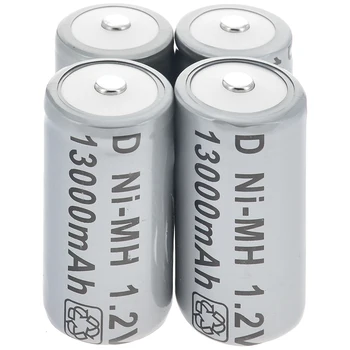 4pcs 13000mAh 1.2V Ni-MH Rechargeable Battery Cell Grey D Size battery D-Type D Type
4pcs 13000mAh 1.2V Ni-MH Rechargeable Battery Cell Grey D Size battery D-Type D Type