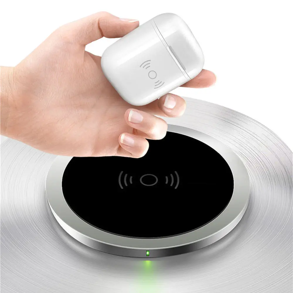 Qi Wireless Charger Receiver Charging Headset Cover Case For Apple Airpods Portable Intellent Earphone Wireless Charging
Qi Wireless Charger Receiver Charging Headset Cover Case For Apple Airpods Portable Intellent Earphone Wireless Charging