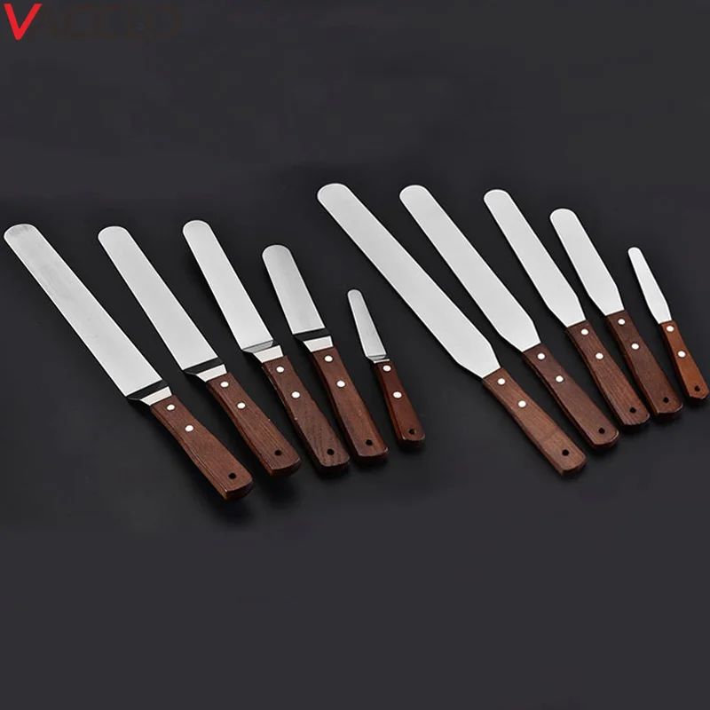 Vacclo 1pc Stainless Steel Cake Spatula Butter Cream Icing Frosting Knife Smoother Kitchen Pastry Cake Decoration Tools
Vacclo 1pc Stainless Steel Cake Spatula Butter Cream Icing Frosting Knife Smoother Kitchen Pastry Cake Decoration Tools
