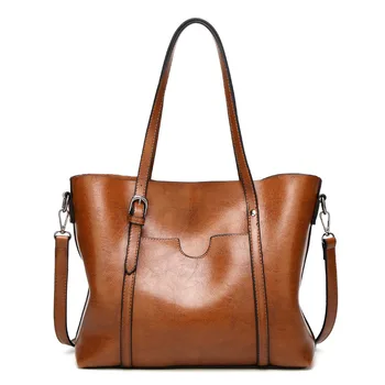 Women Luxury Handbag Big Tote Bag Oil Wax Leather Female Casual Single Shoulder Bag Black Brown Color Large Bags For Office Lady
Women Luxury Handbag Big Tote Bag Oil Wax Leather Female Casual Single Shoulder Bag Black Brown Color Large Bags For Office Lady