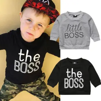 Little Boss Toddler Kids Baby Boy Girl Autumn Clothes Long Sleeve Letter Print Pullover Hoodies Sweatshirt Tops
Little Boss Toddler Kids Baby Boy Girl Autumn Clothes Long Sleeve Letter Print Pullover Hoodies Sweatshirt Tops