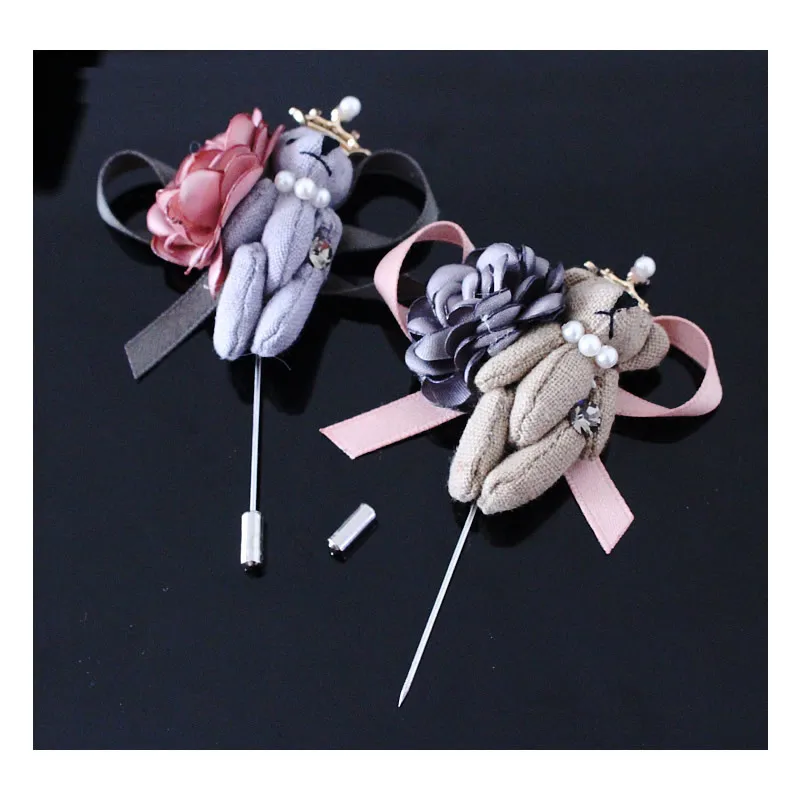 i-Remiel Korean Handmade Cloth Art Fabric Flower Brooch Pin Female Crown Bear Pearl Original Long Needle Brooches Badge Jewelry
i-Remiel Korean Handmade Cloth Art Fabric Flower Brooch Pin Female Crown Bear Pearl Original Long Needle Brooches Badge Jewelry