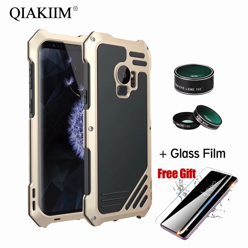 For Samsung Galaxy S8 S9 Plus S7 Edge Case 3 in 1 Wide-angle Fisheye Macro Lens Metal Shockproof Armor Cover Cases + Glass Film
For Samsung Galaxy S8 S9 Plus S7 Edge Case 3 in 1 Wide-angle Fisheye Macro Lens Metal Shockproof Armor Cover Cases + Glass Film