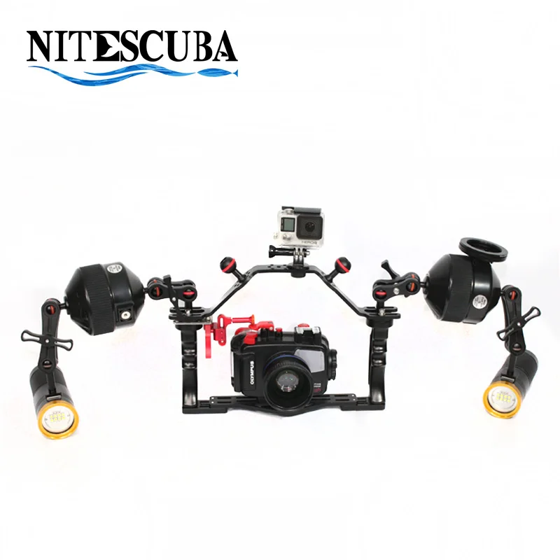 NiteScuba Diving strobe video light pv52T Weefine wfl03 macro close- up lens for tg5 RX100 camera housing underwater photography
NiteScuba Diving strobe video light pv52T Weefine wfl03 macro close- up lens for tg5 RX100 camera housing underwater photography